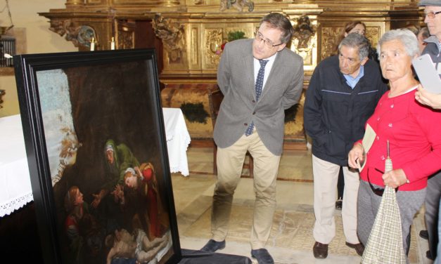 La Junta presenta en Villafrechós la restauración de ‘La Piedad. Llanto sobre Cristo muerto’