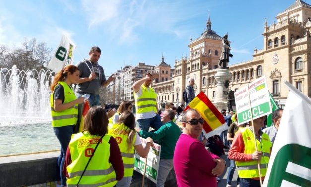 Campos y Torozos, entre los casi mil tractores que colapsaron hoy Valladolid