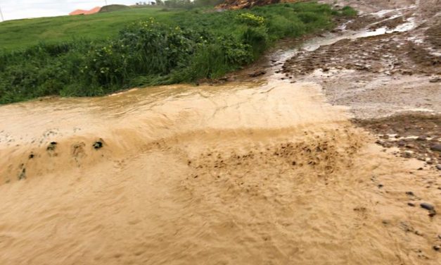 Una tormenta deja 30 litros de agua en 20 minutos en Aguilar de Campos