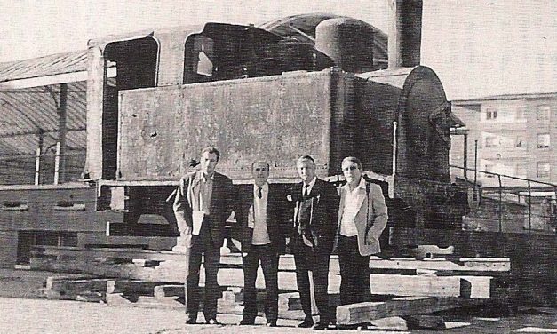 Eduardo Franco trajo a Rioseco la locomotora que recuerda al ‘tren burra’
