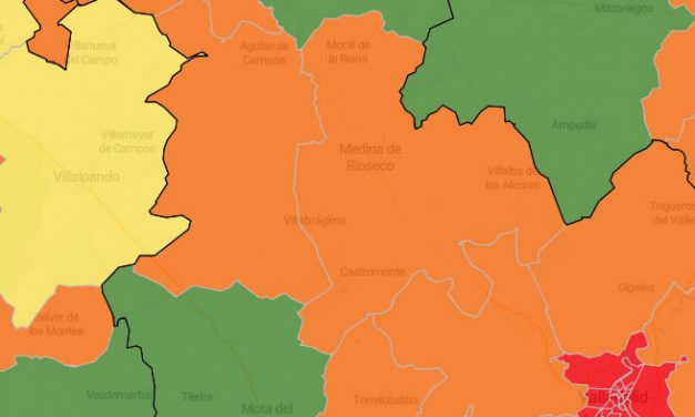 Intercambio de colores en el mapa del coronavirus de la zona