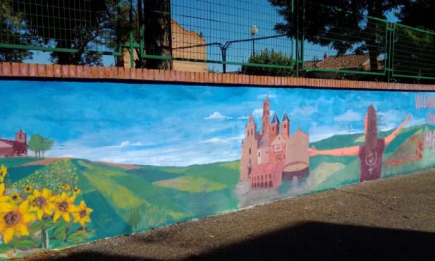 Villanueva del Campo ya luce su mural contra la violencia machista