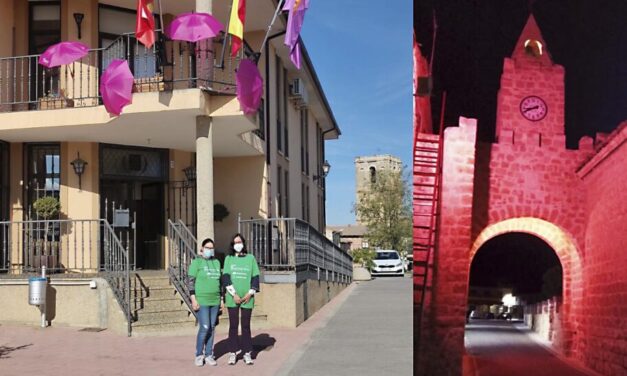 Rosa por el cáncer de mama en Villabrágima
