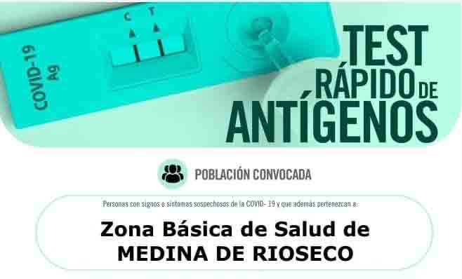 Rioseco acogerá un cribado masivo de antígenos el 14 de enero