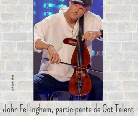 El participante de Got Talent John Fellingham, esta tarde en Ampudia