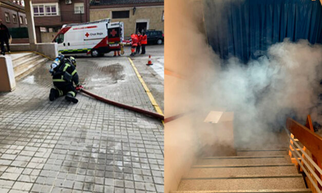 Simulacro de incendio en el C.R.A. Campos Góticos