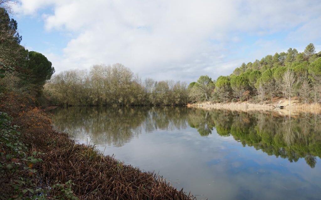 Las lluvias de las últimas semanas permiten que el pantano de la Santa Espina recupere todo su caudal