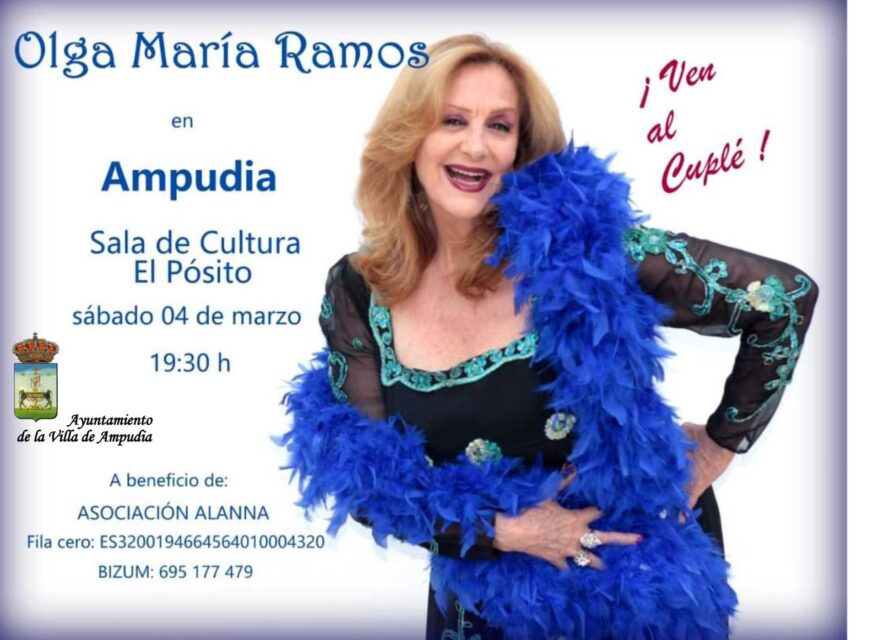 Concierto de Olga María Ramos, hoy sábado en El Pósito de Ampudia