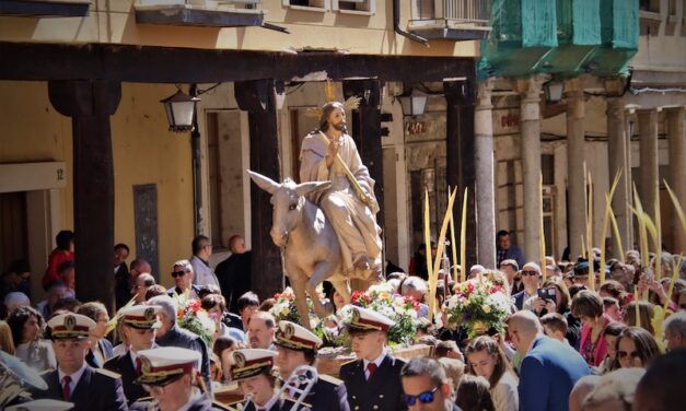 Devoción y entusiasmo en la procesión de Domingo de Ramos en Medina de Rioseco