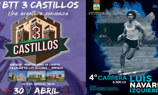 Ampudia, Montelegre de Campos y Villalba de los Alcores se unen en el primer BTT 3 Castillos