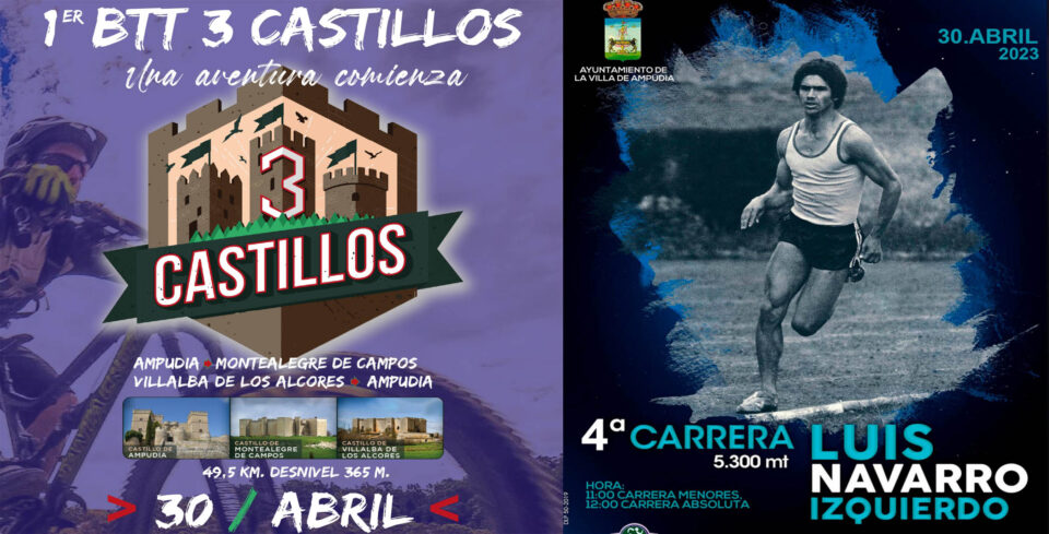 Ampudia, Montelegre de Campos y Villalba de los Alcores se unen en el primer BTT 3 Castillos