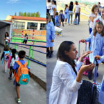 Más sonrisas que lágrimas en la vuelta a las aulas en Medina de Rioseco