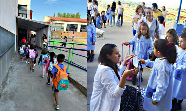 Más sonrisas que lágrimas en la vuelta a las aulas en Medina de Rioseco