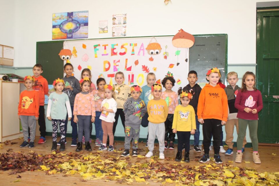Los escolares de Villafrechós celebraron la fiesta de otoño