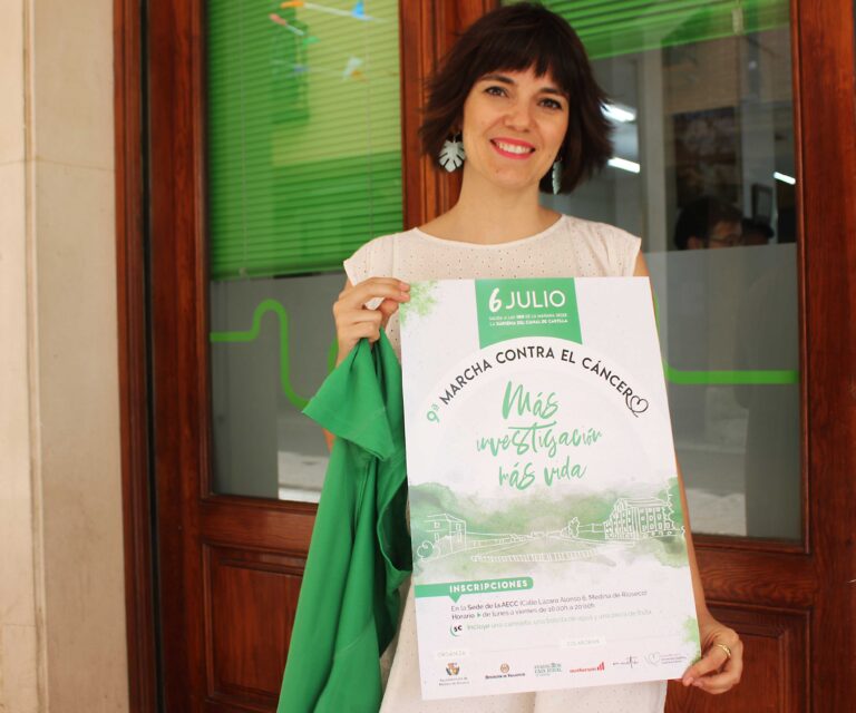 Rocío Martín colabora de forma altruista en la imagen promocional de la Marcha contra el Cáncer de Rioseco
