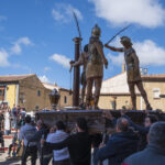 Un soleado traslado de pasos sirve de preludio a la Semana Santa de Rioseco